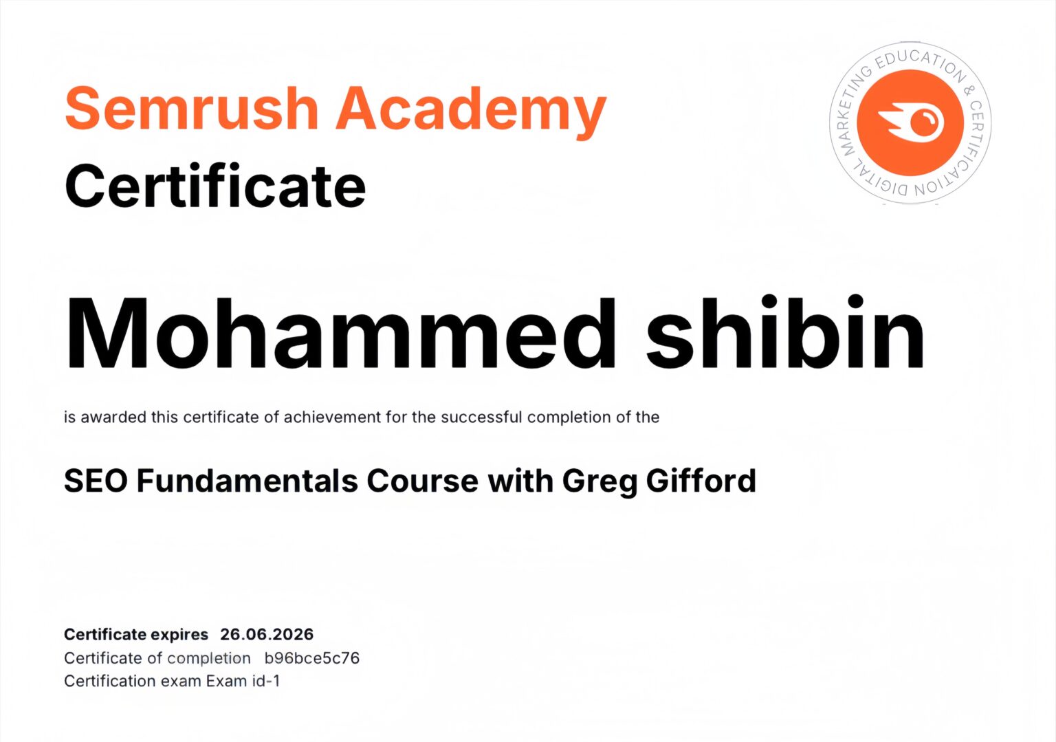 Semrush of Best freelance digital marketing strategist in Dubai